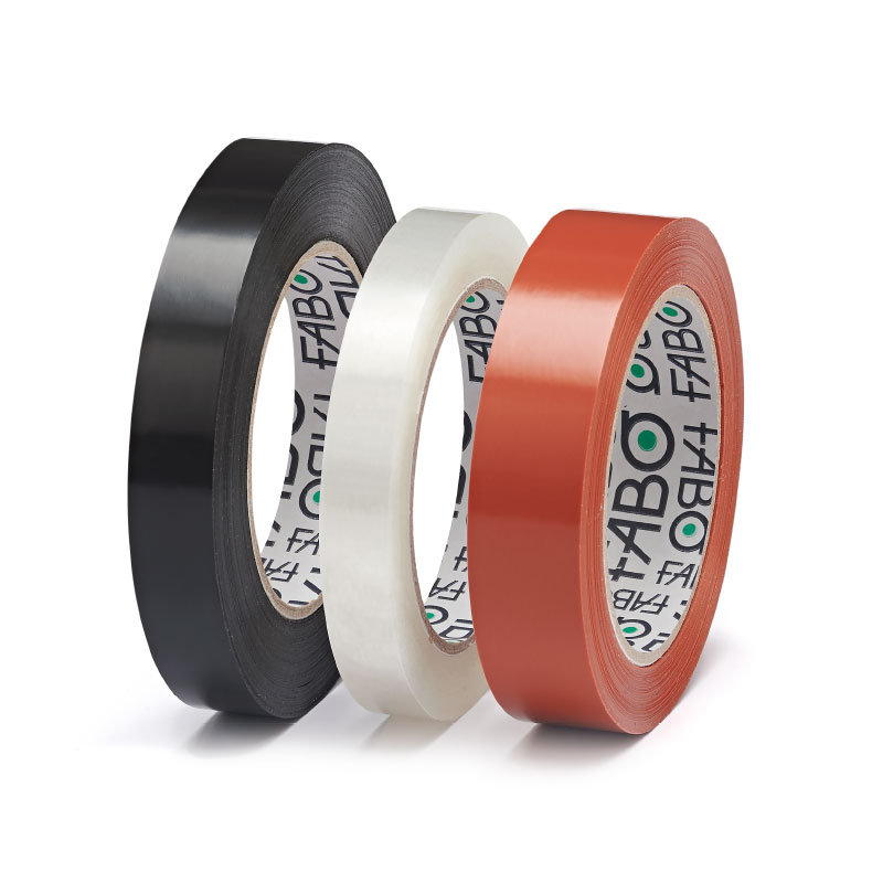 Reinforced adhesive tapes for closing heavy packaging and strapping tapes for palletising and packaging centres.