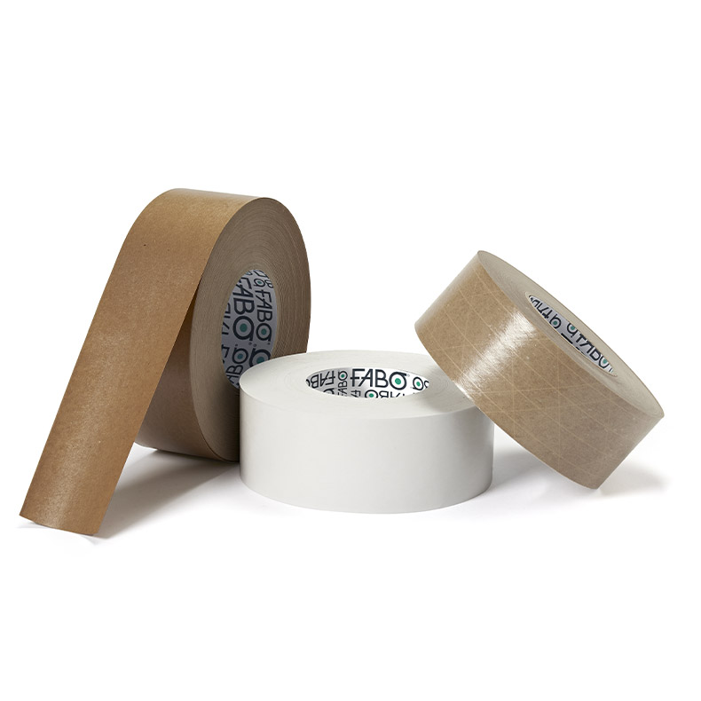 Natural gummed paper or Water-Activated Tape. Eco friendly, 100% recyclable, ideal for closing, sealing and labelling packages and boxes.